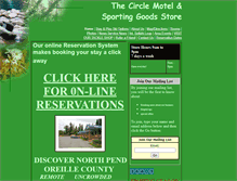Tablet Screenshot of circlemotel.com